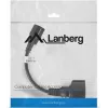 Lanberg CA-C14E-10CC-0018-BK stroomkabel zwart 0,18 m C14-koppeling (CA-C14E-10CC-0018-BK)