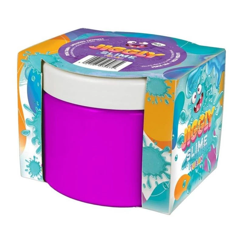 TUBAN Jiggly Slime violet parelmoer 500 g TU3590 – tactiele kneedklei