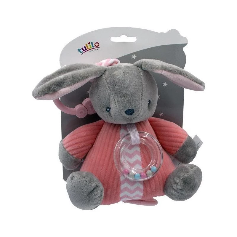 Speeldoosje TULILO haas 9115, pluchen muziekspeelgoed, 18 cm hoog