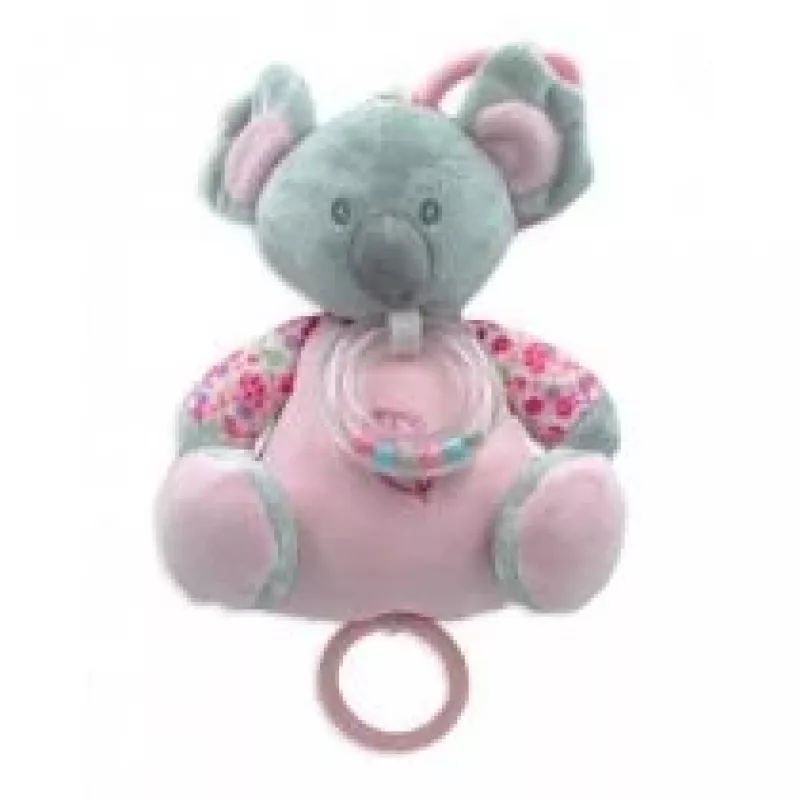 Muziekdoos TULILO Koala 18 cm roze – muziekspeelgoed voor baby's, 18 cm hoogte
