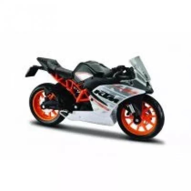 Die-cast Maisto motorfietsmodel KTM RC390 1:18 schaal met uitstalstandaard