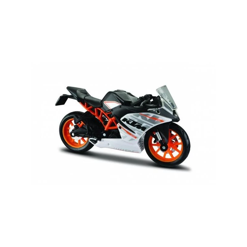 Die-cast Maisto motorfietsmodel KTM RC390 1:18 schaal met uitstalstandaard