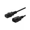 Kabel SAVIO CL-99 (C14 / IEC C14 / IEC 320 C14 M - C13 F; 1 2m; kleur zwart)