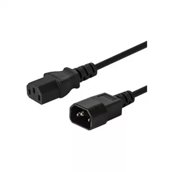 Kabel SAVIO CL-99 (C14 / IEC C14 / IEC 320 C14 M - C13 F; 1 2m; kleur zwart)