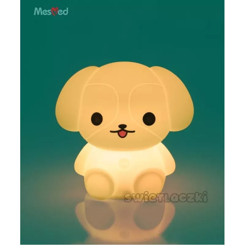 Draagbare oplaadbare siliconenlamp Mesmed MM027 Dog — oplaadbare draagbare lamp met siliconen design, model MM027