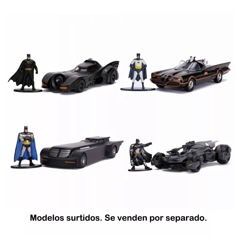 Jada Batman Batmobile 1:32 metalen voertuig met figuur, assorti