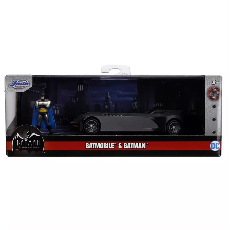 Jada Batman Batmobile 1:32 metalen voertuig met figuur, assorti