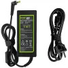 Voeding Green Cell AD01P — 60 W, 19 V 3,42 A, laptopvoeding voor binnen, zwart