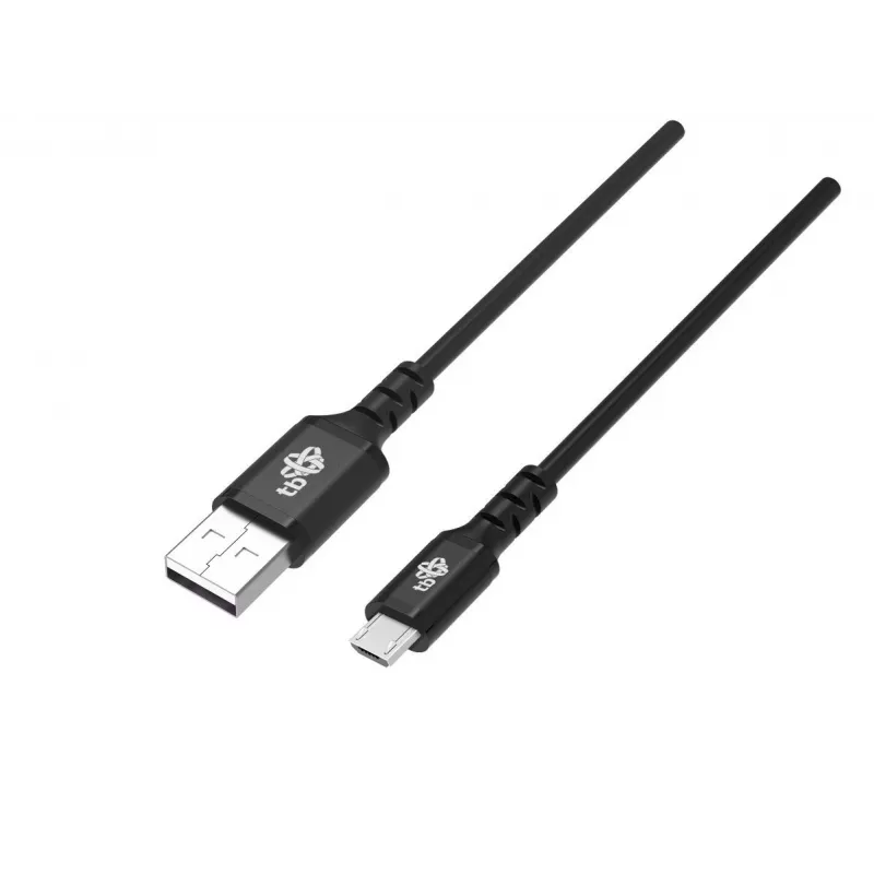 Kabel USB0-Micro USB 2m siliconen zwart Quick Charge