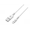 Kabel USB-USB C 2m siliconen wit Quick Charge