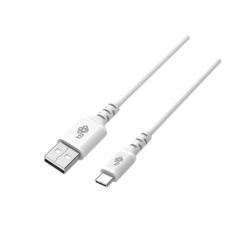 Kabel USB-USB C 2m siliconen wit Quick Charge