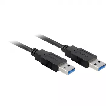 Wentronic Goobay USB 3.0 SuperSpeed-kabel, zwart, 3 m - USB 3.0-stekker (Type A) > USB 3.0-stekker (Type A) (93929)