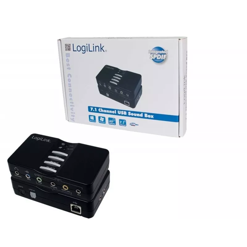 LogiLink USB Sound Box Dolby 7.1 8-kanaals 7.1 kanalen