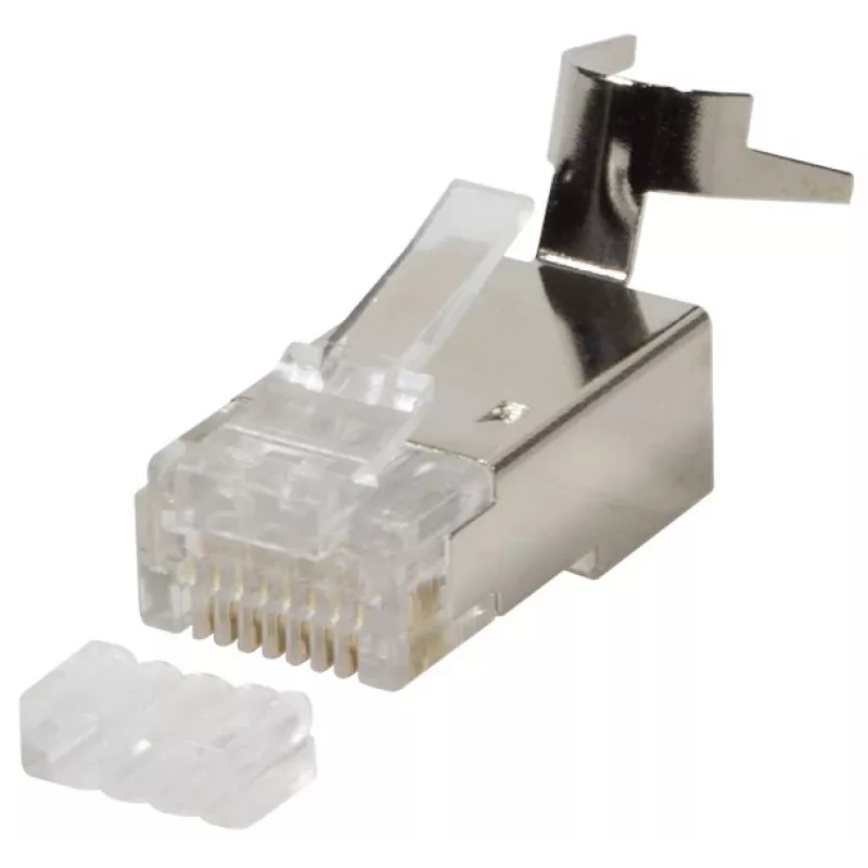RJ45-connectoren Cat 6, 6A, 7 afgeschermd, verpakking van 50 stuks