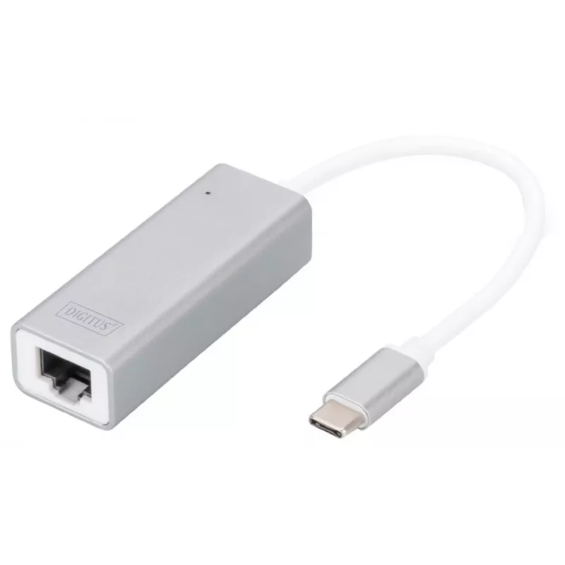 Digitus DN-3024 USB 3.0-adapter 20 cm 1x USB-C naar 1x RJ45 afgeschermd