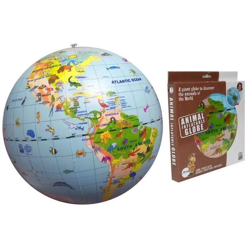 Caly Animal Globe Maxi globe 50 cm, veelkleurig