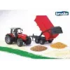 Tractormodel BRUDER Massey Ferguson 7480 met kiepwagen