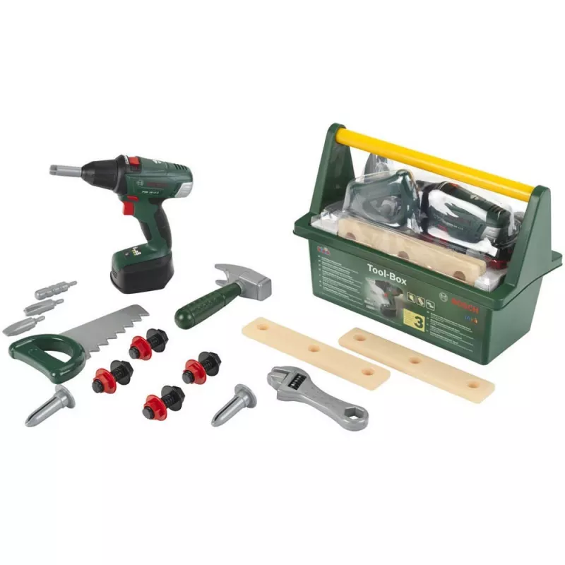 Theo Klein 8520 Bosch gereedschapskist I met veel gereedschap I incl. accu-schroefmachine