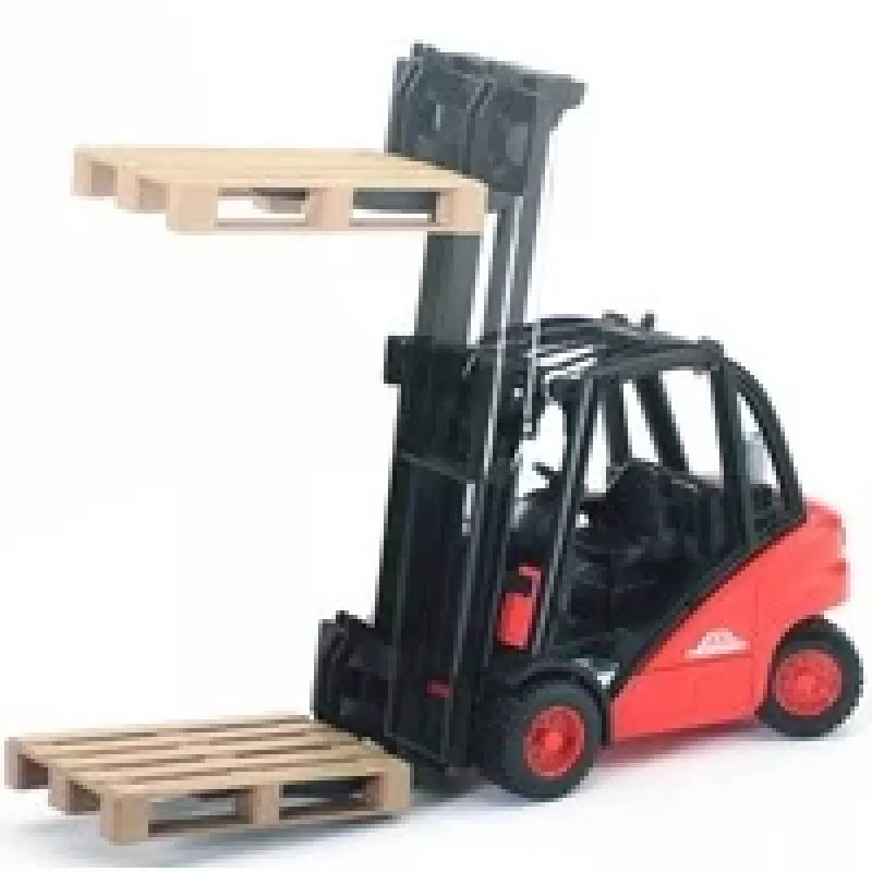 Heftruck Bruder Linde H30D met 2 pallets