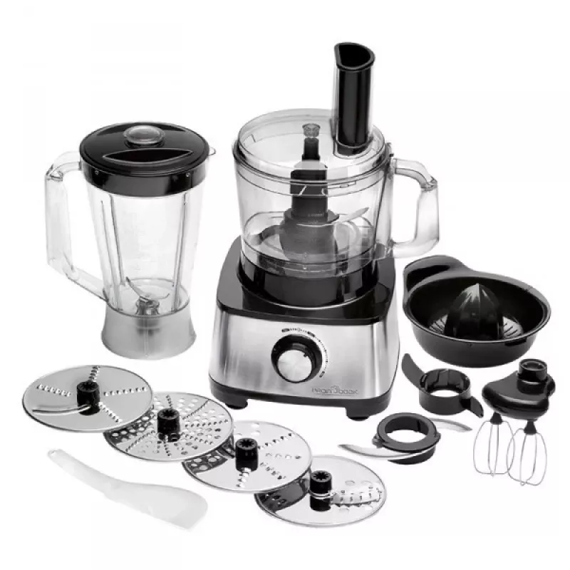 ProfiCook PC-KM 1063 keukenmachine 1200 W 1,75 L zwart, roestvrijstaal