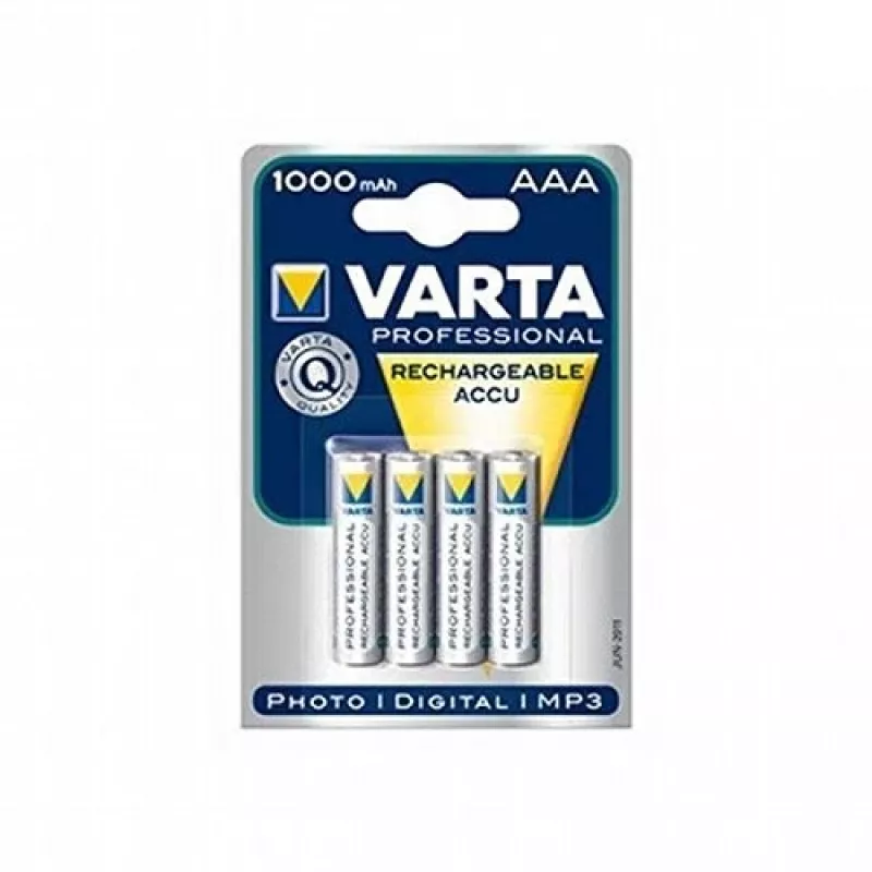 VARTA HR03 AAA Recharge accu Power 1000 mAh 05703 accu's 4 stuks groen, geel
