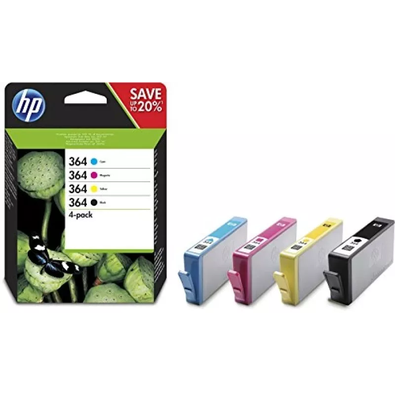 HP 364 4-pack zwart/cyaan/magenta/geel originele inktcartridges