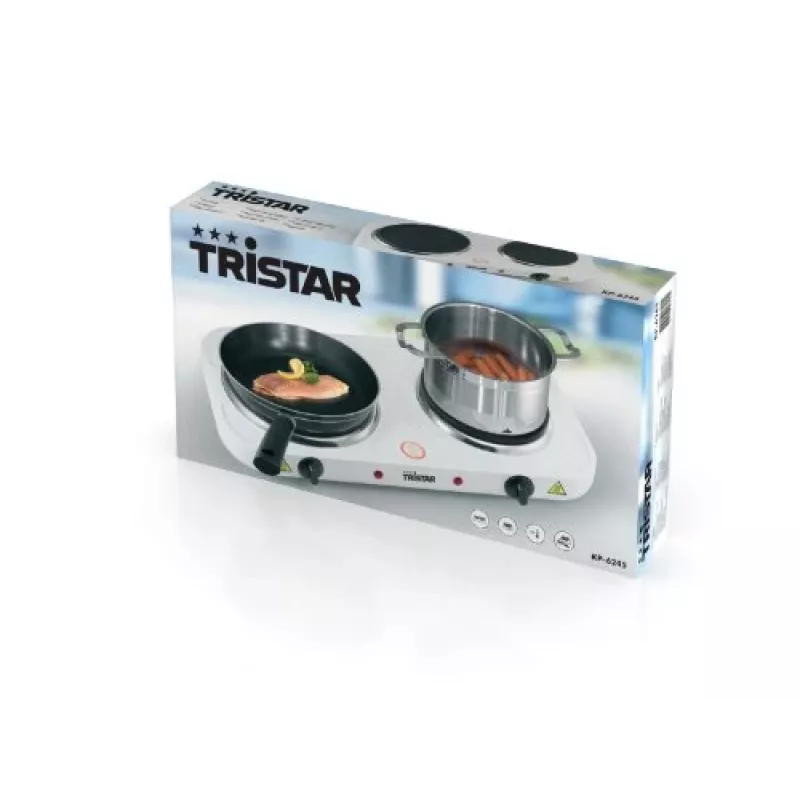 Tristar dubbele kookplaat KP-6245, 2500W, 15,5/18,5 cm