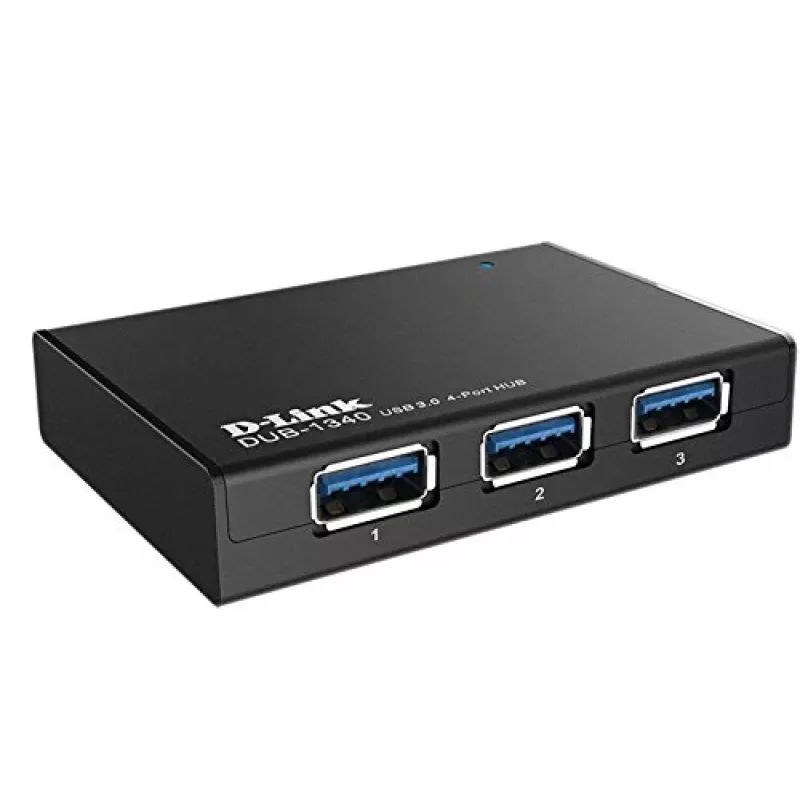 USB-hub D-Link DUB-1340 zwart