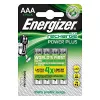 ENERGIZER BATTERY accu Recharge Power Plus 700 mAh AAA HR3/4 accu, 4 stuks