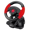 Stuurwiel ESPERANZA EG103 gaming-controller — pc/PS2/PS3, 13 toetsen, vibratie, versnellingssensor, zwart/rood