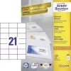 Avery - etiketten - wit - 42,3 x 70 mm, 2100 etiketten (100 vel x 21) (3652)