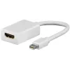 Goobay Mini DisplayPort-naar-HDMI-adapterkabel 1.1, 0,1 m, wit (51729)