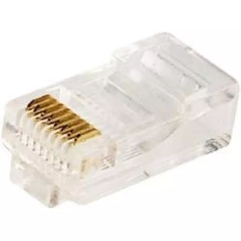 RJ-45 kabelstekker LOGILINK MP0002, CAT5e, transparant, 100-pack