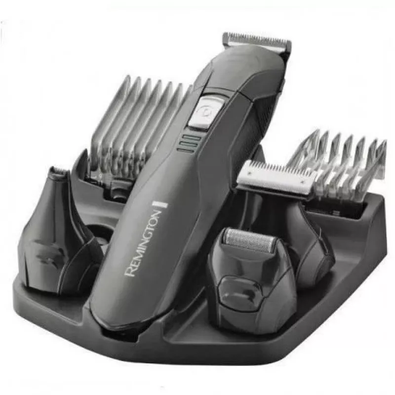 Remington PG6030 Edge verzorgingsset, titanium gecoate messen, 7 lengtestanden, accu, voor baard/hoofd/neus/oren, zwart