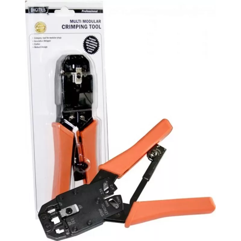 Digitus DN-94004 netwerkcrimper voor kabelinstallatie en -onderhoud