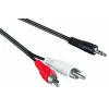 Audiokabel 3,5mm > stereo-cinch (zwart, 1,5 meter)