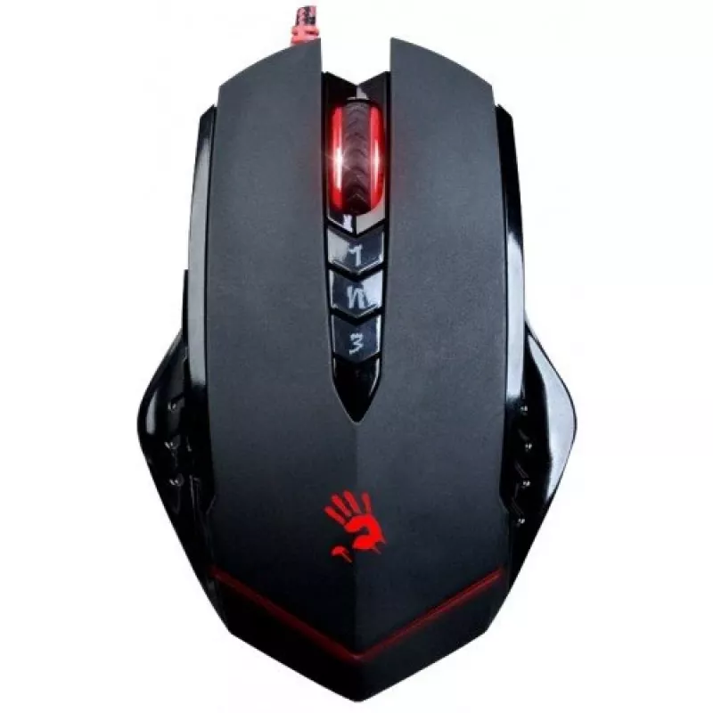 Gaming-muis A4Tech Bloody V8m — 3200 DPI, 8 knoppen, V-Track optisch, USB Type-A, zwart