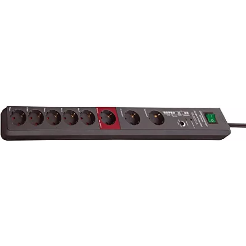 Brennenstuhl 1159490936 verlengsnoer 3 m 8 AC-stopcontact(en) antraciet