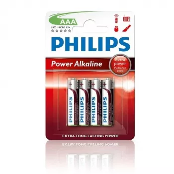 Philips Power Alkaline AAA-batterijen, 4-pack