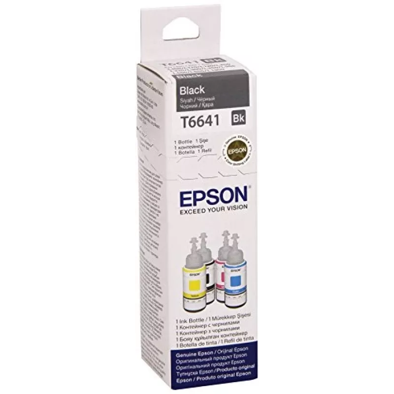 Inktfles Epson T6641 70ml zwart