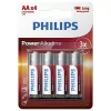 Wegwerpbatterij Philips Power Alkaline Battery LR6P4B/10