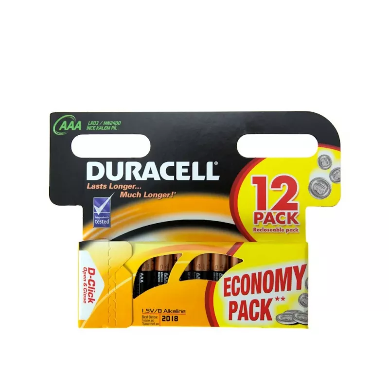 Duracell huishoudbatterij wegwerpbatterij AAA alkaline