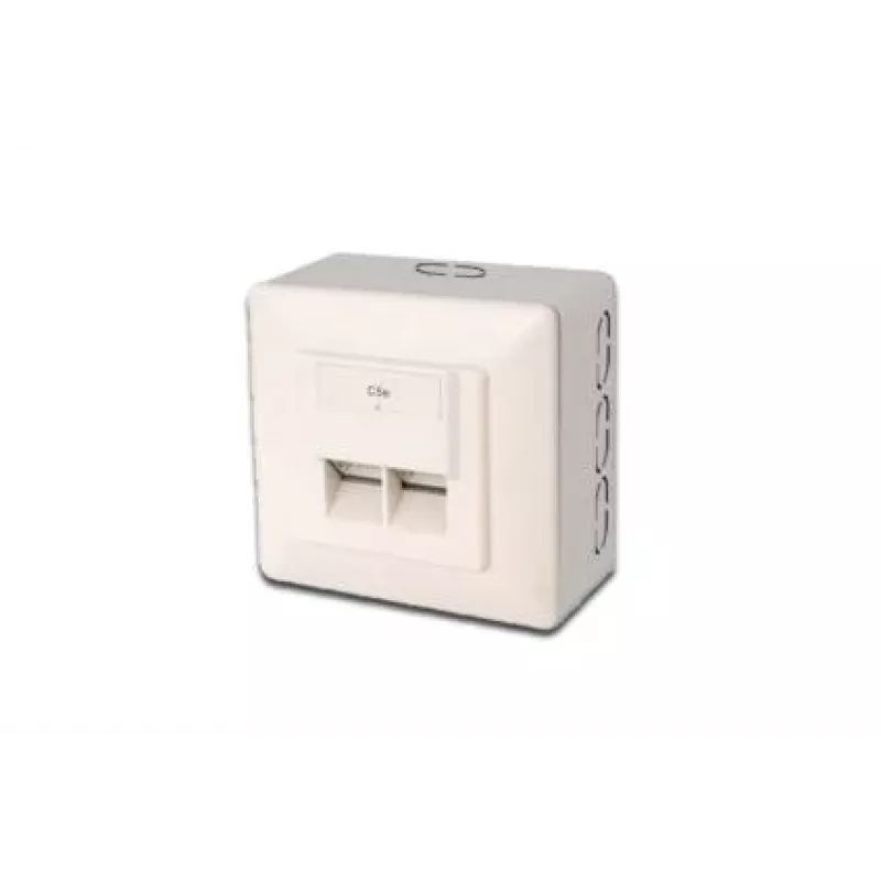 Digitus CAT 5e, klasse D, netwerkdoos, afgeschermd, opbouw
