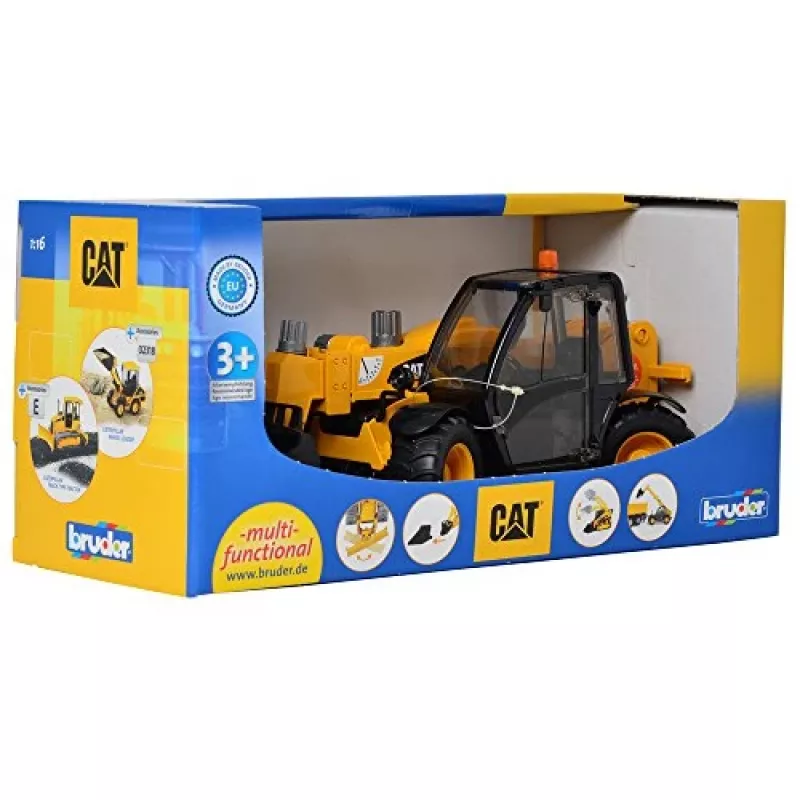 Bruder 02141 Caterpillar telescooplader kunststof boerderij bouwvoertuig speelgoed