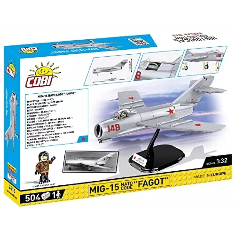 COBI Historical Collection Koreaanse Oorlog MIG-15 NAVO-code Fagot Sovjet-straaljager