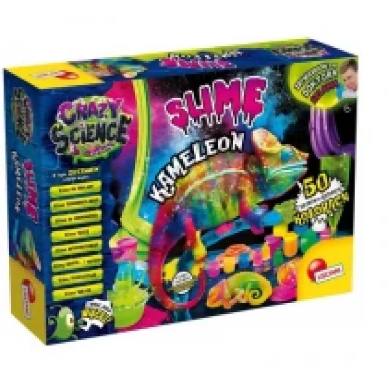Liscianigiochi Science Kit Crazy Science Slime Chameleon 304-PL89246 – educatieve slijm-experimenteerset