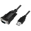 LogiLink AU0048A seriële kabel zwart 1,5 m USB A DB-9
