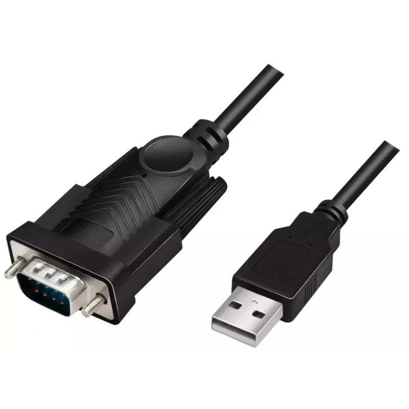 LogiLink AU0048A seriële kabel zwart 1,5 m USB A DB-9