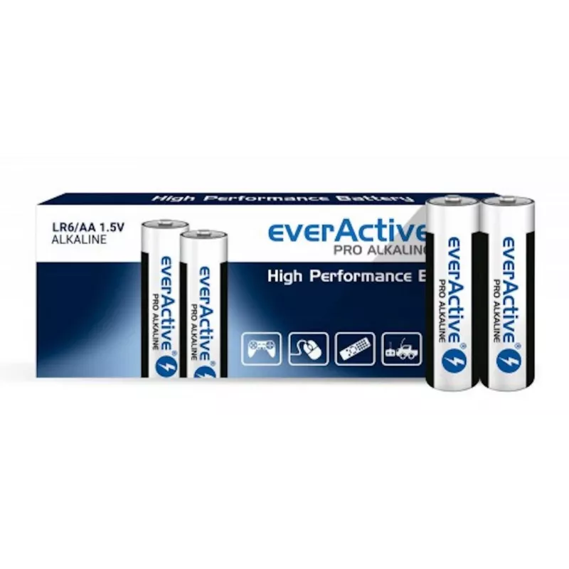 Wegwerp-AA-alkalinebatterijen everActive LR610PAKPA, 1,5 V, 3000 mAh, 10-pack