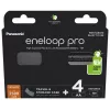 Accu's PANASONIC ENELOOP PRO AA 2500 mAh 4 stuks + etui (BK-3HCDE/4CP+CASE)